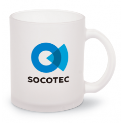 Frosted glass mug